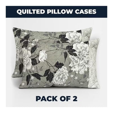 Quilted Pillow Protector Covers Breathable Pack of 2