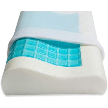 ACL Contour Gel Memory Foam Pillow – Cooling Neck Support (Pack of 1)