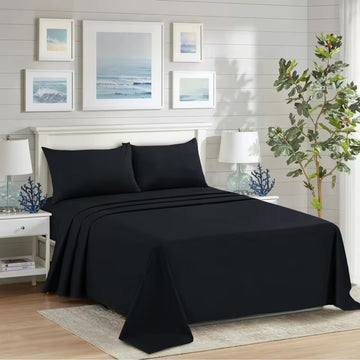 Gobuyra Polycotton Flat Bed Sheet Soft & Breathable